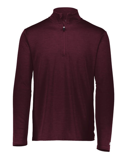Russell Athletic Men's Striated Quarter-Zip Pullover QZ7EAM #color_Maroon