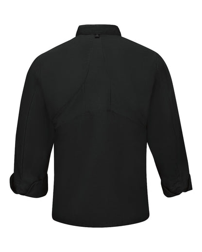 Chef Designs Mimix™ Chef Coat with OilBlok 042X #color_Black