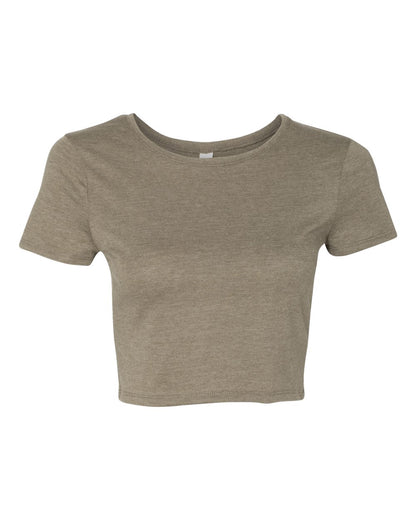 BELLA + CANVAS Women’s Crop Tee 6681 #color_Heather Olive