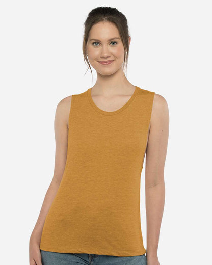 Next Level Women’s Festival Muscle Tank 5013 #colormdl_Antique Gold