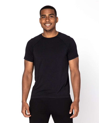 Threadfast Apparel Unisex Impact Raglan T-Shirt 382R #colormdl_Black