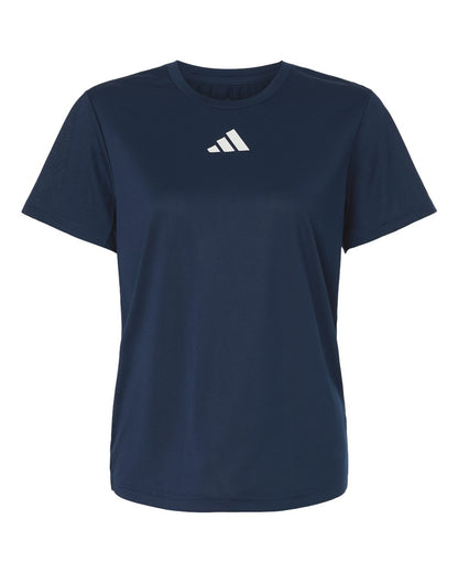 Adidas Women's Pregame T-Shirt AT102 #color_Team Navy Blue/ White