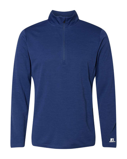 Russell Athletic Men's Striated Quarter-Zip Pullover QZ7EAM #color_Royal