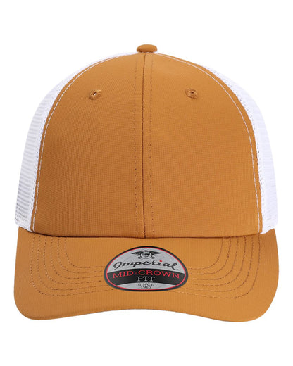 Imperial The Original Sport Mesh Cap X210SM #color_Buckthorn Brown/ White