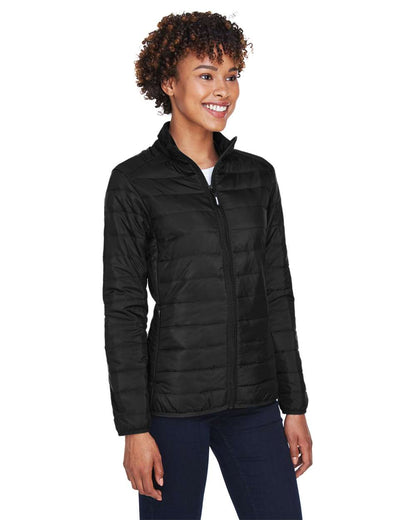 CORE365 Women's Prevail Packable Puffer Jacket CE700W #colormdl_Black