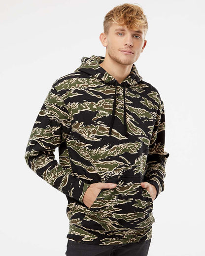 Independent Trading Co. Heavyweight Hooded Sweatshirt IND4000 #colormdl_Tiger Camo