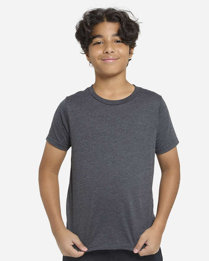 Threadfast Apparel Youth Epic CVC T-Shirt T1001B #colormdl_Heather Black