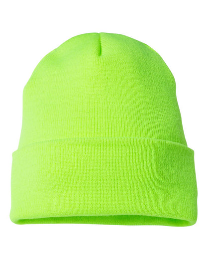 YP Classics Cuffed Beanie 1501KC #color_Safety Green