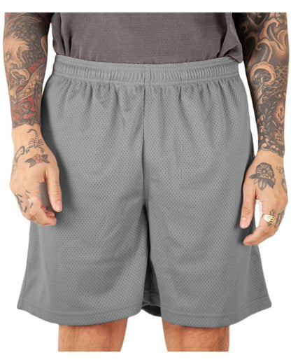 Shaka Wear Men's Mesh PE Gym Shorts SHMPS #colormdl_Dark Grey