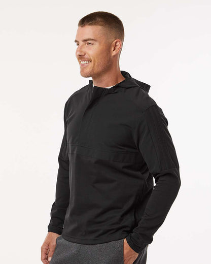Adidas Men's Half-Zip Hooded Anorak A607 #colormdl_Black