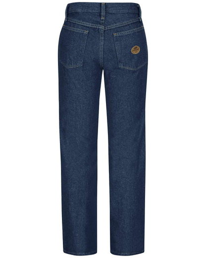 Red Kap Women's Straight Fit Jeans PD63 #color_Prewashed Indigo - 26I