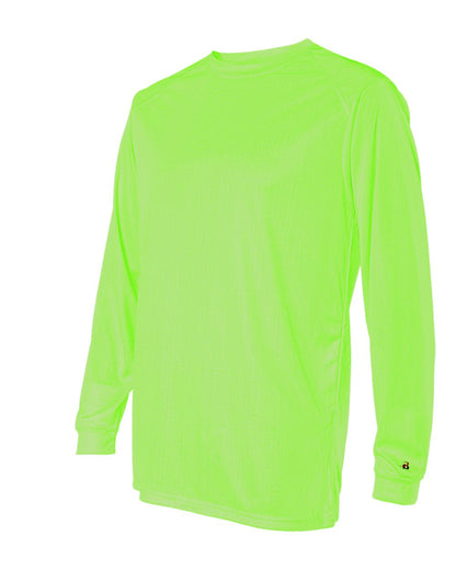 Badger B-Core Long Sleeve T-Shirt 4104 #color_Lime