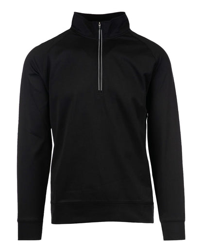 Burnside Men's The Burn Quarter-Zip Windbreaker 8150 #color_Black