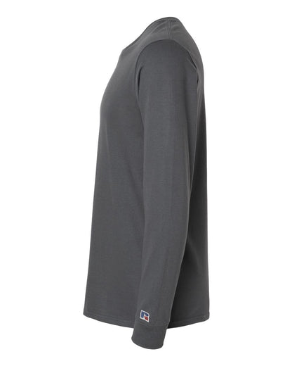 Russell Athletic Unisex Combed Ringspun Long Sleeve T-Shirt 600LRUS #color_Charcoal Grey