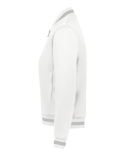 Holloway Women's V-Street Full-Zip Jacket 223747 #color_White/ Athletic Heather