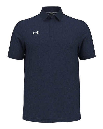 Under Armour Men's Trophy Level Polo 1376907 #color_Midnight Navy/ White