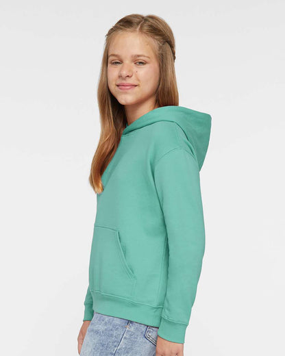 LAT Youth Fleece Hoodie Sweatshirt 2296 #colormdl_Saltwater