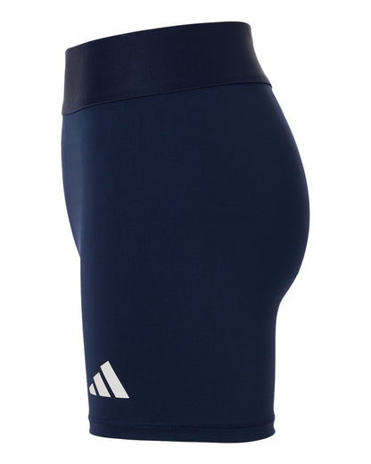 Adidas Women's Techfit Compression Shorts AT310 #color_Team Navy Blue