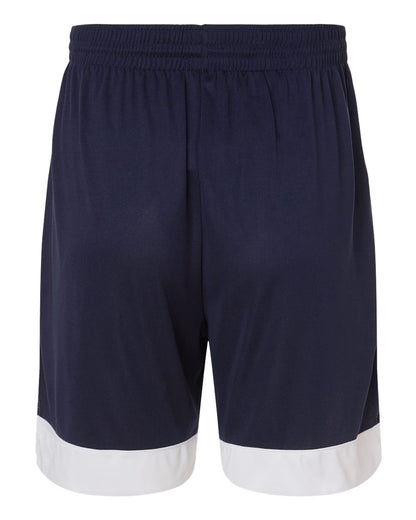 Augusta Sportswear Unisex Match-Up Basketball Shorts 6889 #color_Navy/ White