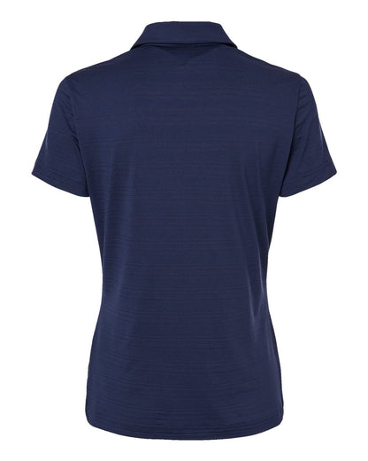 Adidas Women's Textured Stripe Polo A707 #color_Dark Blue