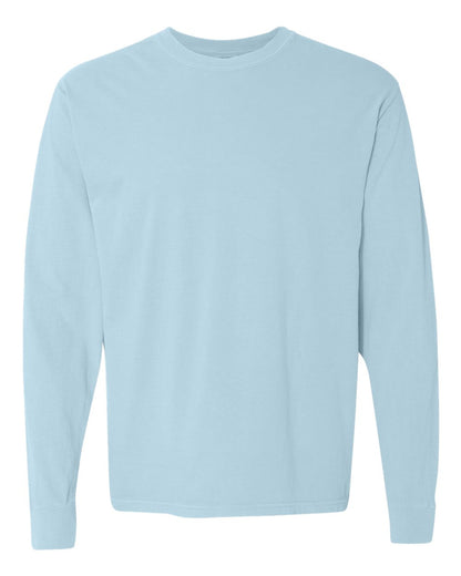 Comfort Colors Unisex Garment-Dyed Heavyweight Long Sleeve T-Shirt 6014 #color_Chambray