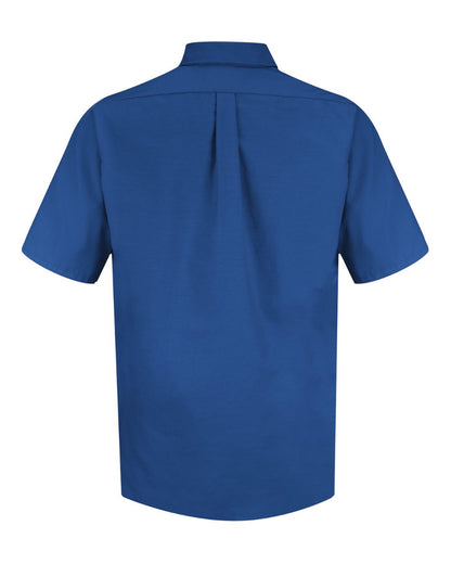 Red Kap Men's Poplin Short Sleeve Dress Shirt SP80 #color_Royal Blue