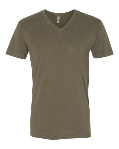 Next Level Sueded V-Neck T-Shirt 6440 #color_Military Green