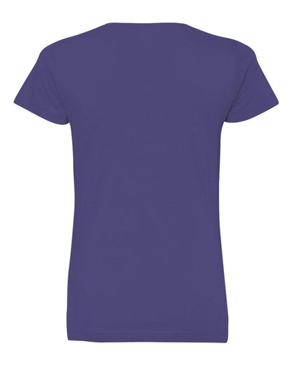 LAT Women's Fine Jersey V-Neck Tee 3507 #color_Purple