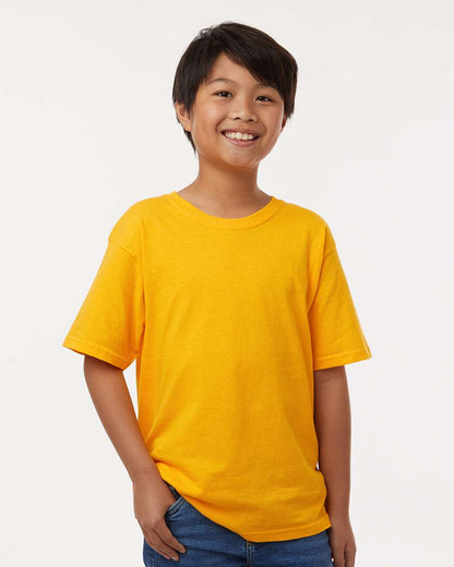 M&O Youth Gold Soft Touch T-Shirt 4850 #colormdl_Gold