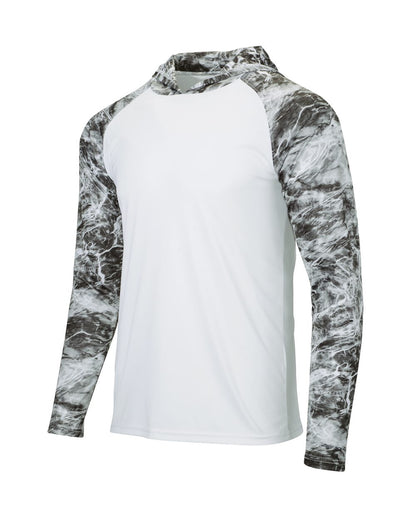 Paragon Men's Biloxi Performance Colorblocked Hooded Sweatshirt 241 #color_Manta