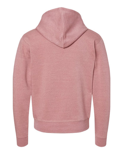 J. America Men's Triblend Fleece Hooded Sweatshirt 8871 #color_Dusty Rose Triblend