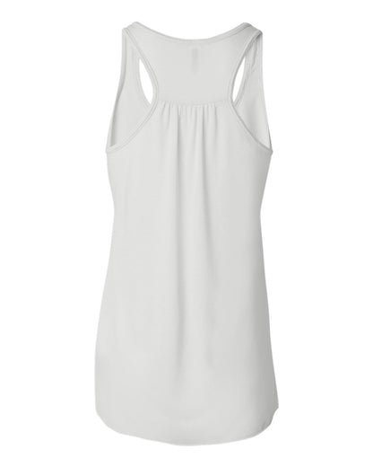 BELLA + CANVAS Women's Flowy Racerback Tank 8800 #color_White