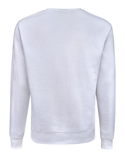 J. America Unisex BTB Fleece Crewneck Sweatshirt 8721 #color_White