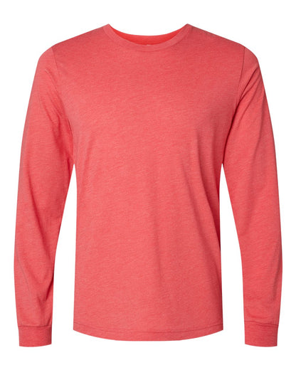 BELLA + CANVAS Triblend Long Sleeve Tee 3513 #color_Red Triblend