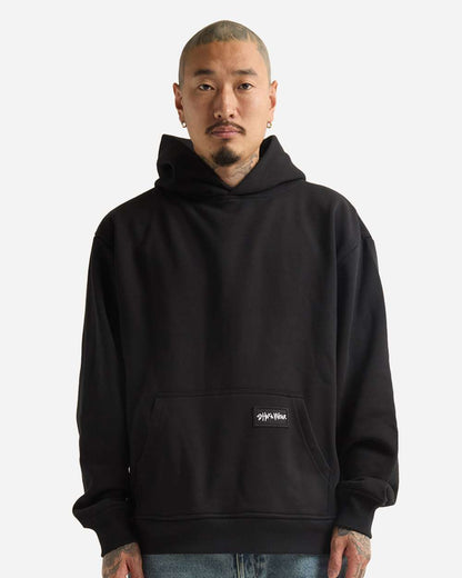 Shaka Wear Men's Essential Super Heavyweight Hooded Sweatshirt SHEHP #colormdl_Black