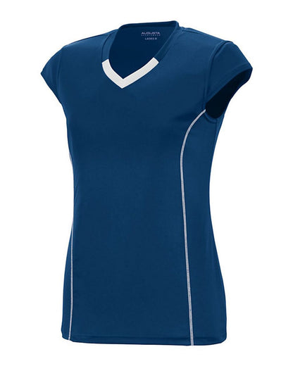 Augusta Sportswear Women's Blash Jersey 1218 #color_Navy/ White