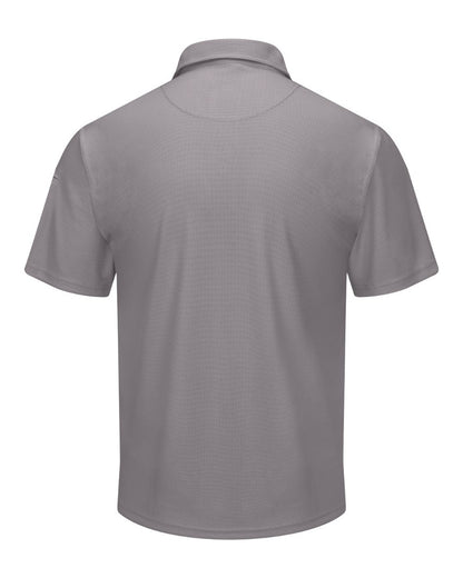 Red Kap Men's Performance Knit® Flex Series Pro Polo SK90 #color_Grey