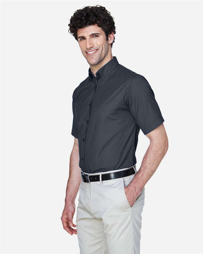 CORE365 Men's Optimum Short Sleeve Twill Dress Shirt 88194 #colormdl_Carbon