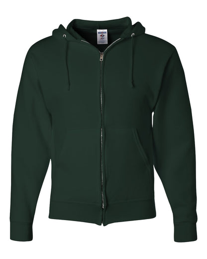 JERZEES Unisex NuBlend® Full-Zip Hooded Sweatshirt 993MR #color_Forest Green