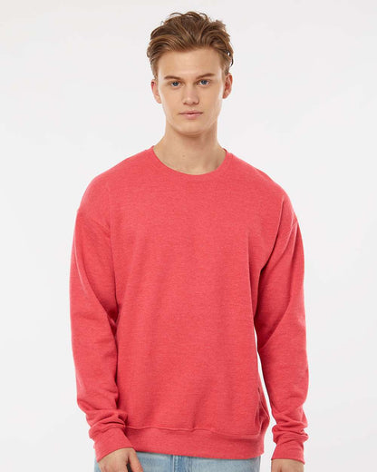 Tultex Fleece Crewneck Sweatshirt 340 #colormdl_Heather Red