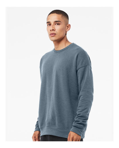 BELLA + CANVAS Unisex Sponge Fleece Drop Shoulder Crewneck Sweatshirt 3945 #colormdl_Heather Slate