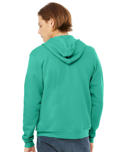 BELLA + CANVAS Sponge Fleece Full-Zip Hoodie 3739 #colormdl_Teal