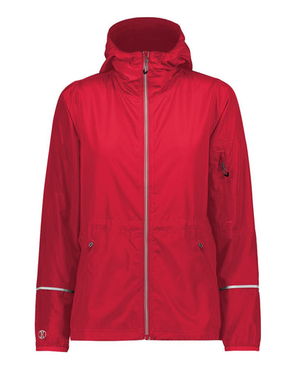 Holloway Women's Packable Hooded Jacket 229782 #color_Scarlet