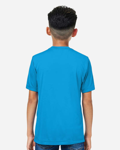 CORE365 Youth Capital Performance T-Shirt CE10Y #colormdl_Electric Blue