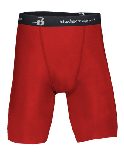 Badger Pro-Compression Shorts 4607 #color_Red