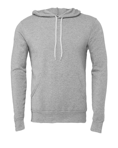 BELLA + CANVAS Unisex Sponge Fleece Hoodie Sweatshirt 3719 #color_Athletic Heather