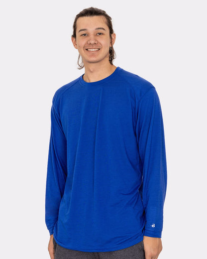 Badger Men's Triblend Performance Long Sleeve T-Shirt 4944 Badger Men&#39;s Triblend Performance Long Sleeve T-Shirt 4944