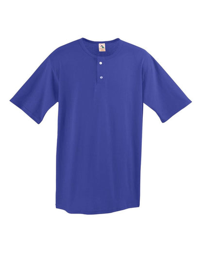Augusta Sportswear Two-Button Baseball Jersey 580 #color_Purple