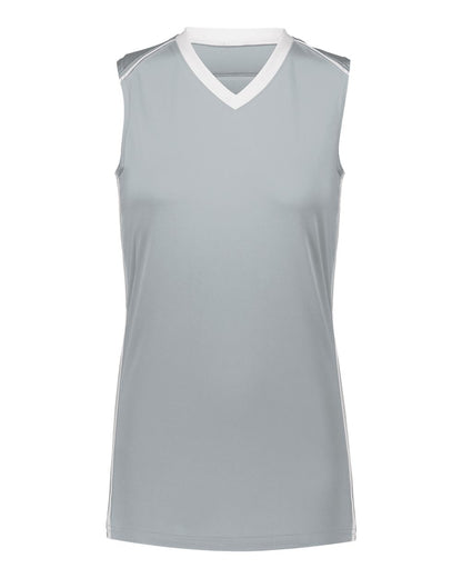 Augusta Sportswear Girls' Rover Jersey 1688 #color_Silver/ White