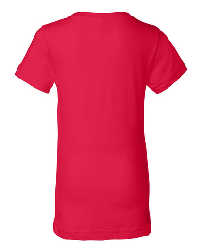 LAT Girls' Fine Jersey Tee 2616 #color_Red